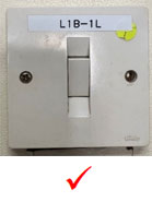 One single light switch
